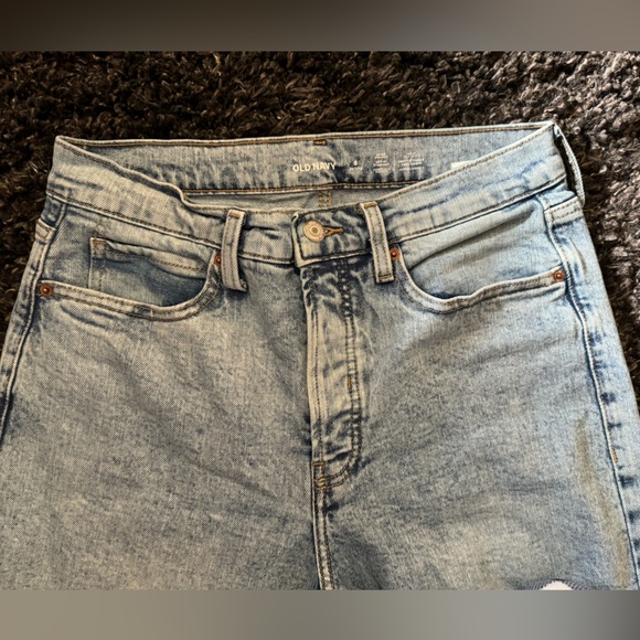 Old Navy OG Straight high-waisted Jeans. Size 8 Petite. - Picture 2 of 9